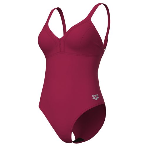 Arena W Arena Swimsuit Lara Soft Curve Back C Cup Figurformender Badeanzug Damen, rot, Grösse: D 36