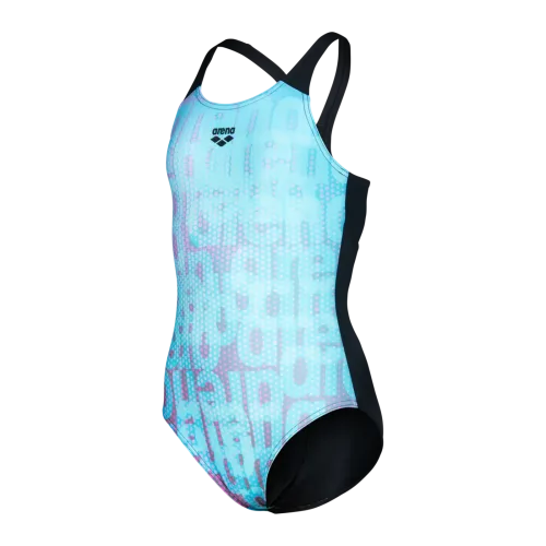 arena, Arena Badeanzug "G ARENA MULTI COLOURS SWIMSUIT V BACK für Mädchen" für intensives Schwimmtraining, sportlicher Stil