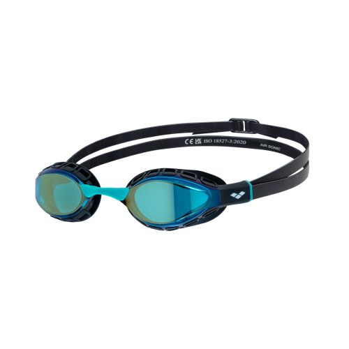 Arena Air Sonic Mirror Schwimmbrille blau, Harte GläserVerspiegelte Gläser