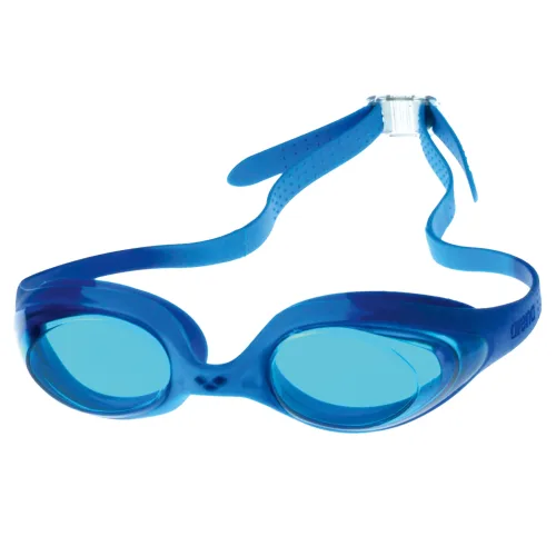 Arena Jr Spider Schwimmbrille blau, Harte GläserUnverspiegelte Gläser