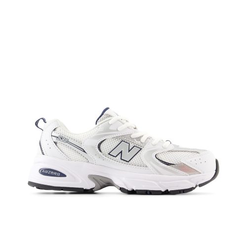 New Balance, New Balance G530 Core Sneaker - White + Silver EU37.5 Kids