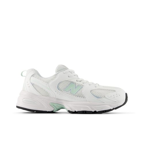 New Balance, New Balance G 530 Sneaker - White + Light Green EU38 Kids