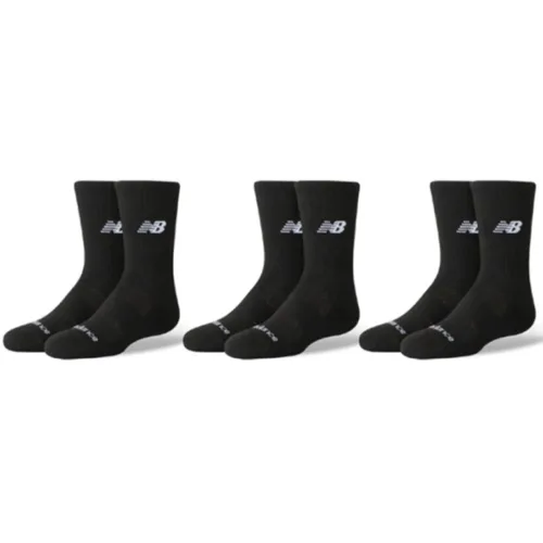 New Balance, New balance Youth Daily Essentials Cushion Crew Socks 3 Pack-S S