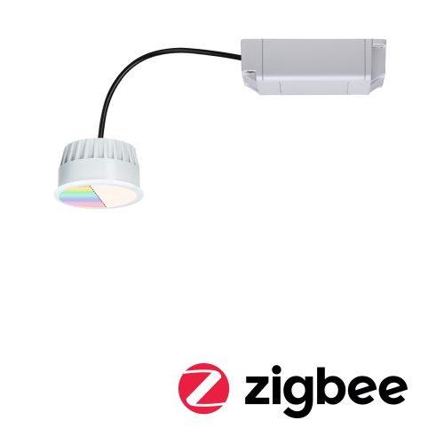 Paulmann, Paulmann LED Coin ZigBee RGBW LED-Bad-Einbauleuchte EEK: G (A - G) LED Satin