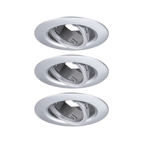 Paulmann, Paulmann 92110 Einbauleuchte 3er Set LED GU10 Chrom (matt)