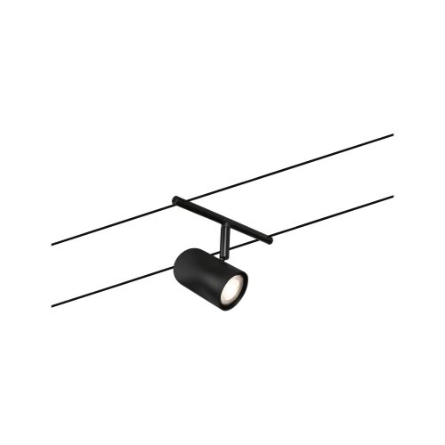 Paulmann, Paulmann WireDC Spot Cup Niedervolt-Seilsystem-Leuchte GU5.3 Schwarz (matt), Chrom