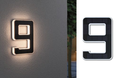 Paulmann, Paulmann 79850 4000870798508 Solar-Hausnummernleuchte EEK: A (A - G) 0.20 W Warmweiß Schwarz