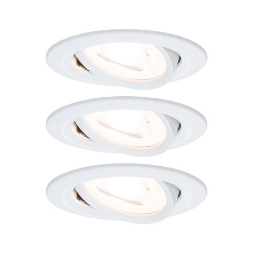 Paulmann, Paulmann 93467 Einbauleuchte 3er Set LED GU10 19.5 W Weiß (matt)