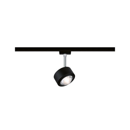 Paulmann, Paulmann Spot Aldan Hochvolt-Schienensystem-Leuchte URail LED fest eingebaut 8 W LED Schwarz (matt)