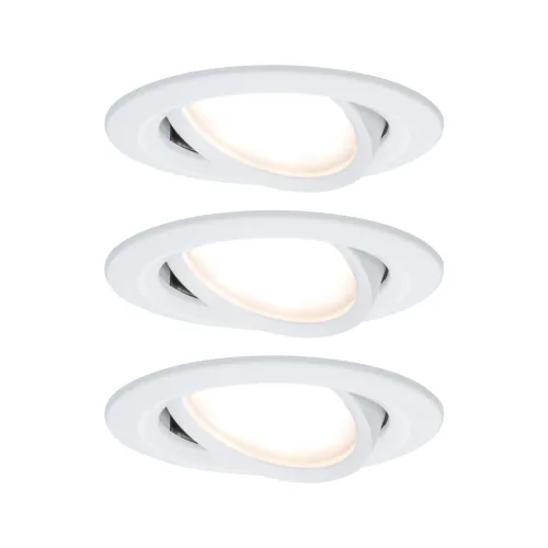 Paulmann, Paulmann 93485 Nova Einbauleuchte 3er Set LED LED 18 W Weiß (matt)