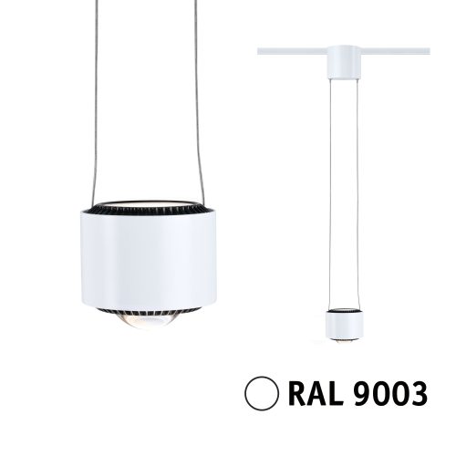 Paulmann, Paulmann Aldan Hochvolt-Schienensystem-Leuchte URail 8.5 W Signal-Weiß