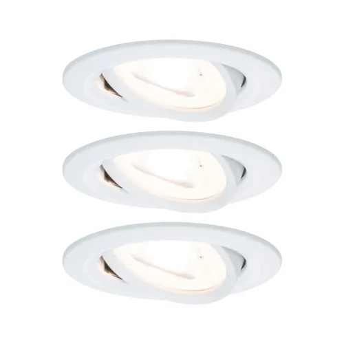 Paulmann, Paulmann 93431 Einbauleuchte 3er Set 19.5 W Weiß (matt)