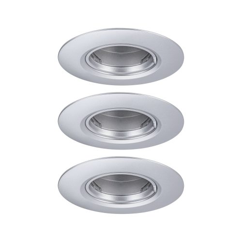 Paulmann, Paulmann 92113 Einbauleuchte 3er Set LED GU10 Chrom (matt)