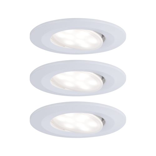 Paulmann, Paulmann Calla LED-Bad-Einbauleuchte 3er Set 19.5 W IP65 Weiß (matt)
