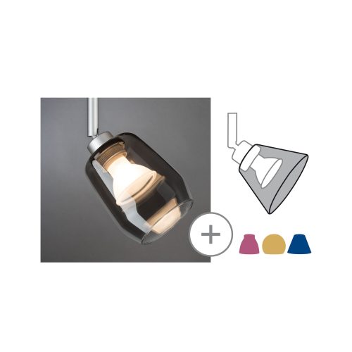 Paulmann, Paulmann Vento 95359 Hochvolt-Schienensystem-Komponente Lampenschirm Rauch transparent