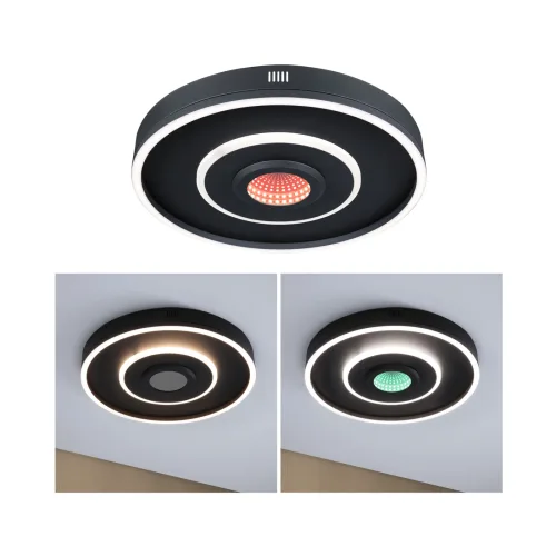 Paulmann, Paulmann 71039 Spaceglow LED-Deckenleuchte LED 22 W Schwarz (matt)