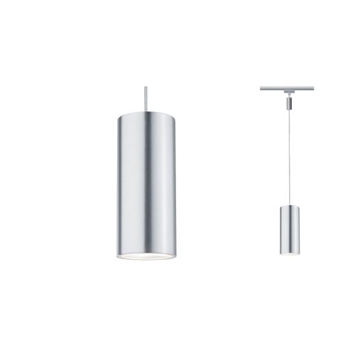 Paulmann, Paulmann Barrel Hochvolt-Schienensystem-Leuchte URail LED fest eingebaut 6 W LED Chrom (matt)