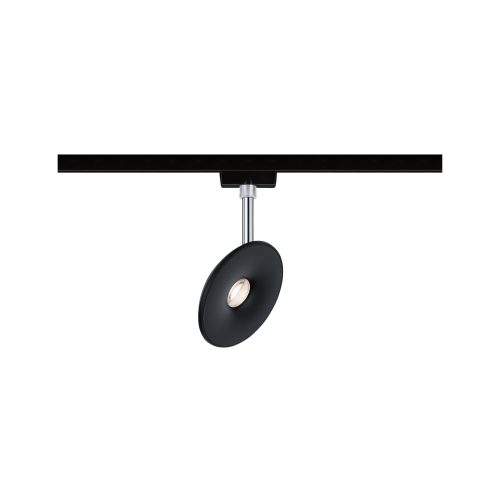 Paulmann, Paulmann URail Spot Sphere LED-Schienenstrahler URail 7.4 W LED Schwarz (matt), Chrom