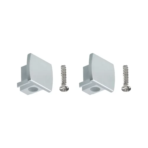 Paulmann, Paulmann 95496 Hochvolt-Schienensystem-Komponente Endkappe 2er Set Chrom (matt)