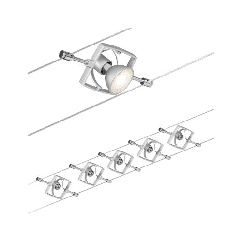 Paulmann, Paulmann MacII 94133 Seil-Komplettsystem GU5.3 50 W LED Chrom (matt)