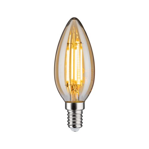 Paulmann, Paulmann 28705 LED EEK F (A - G) E14 Kerzenform 4.7 W = 37 W Gold (Ø x H) 35 mm x 98 mm 1 St.