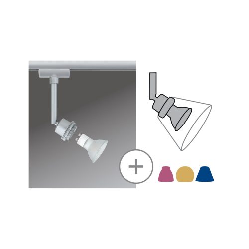 Paulmann, Paulmann DecoSystems Hochvolt-Schienensystem-Leuchte URail GZ10 3.5 W LED Chrom (matt)