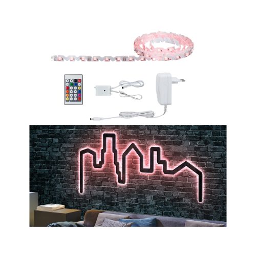 Paulmann, Paulmann FlexLED 3D 78965 LED-Streifen-Basisset mit Stecker 12 V 3 m RGB 1 St.