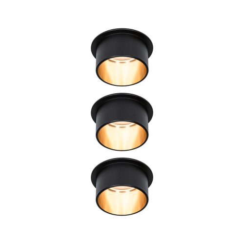 Paulmann, Paulmann 93379 Gil LED-Einbauleuchte LED LED fest eingebaut 18 W Schwarz (matt), Gold