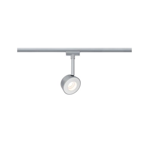 Paulmann, Paulmann Pellet Hochvolt-Schienensystem-Leuchte URail LED fest eingebaut 4 W LED Chrom (matt), Weiß