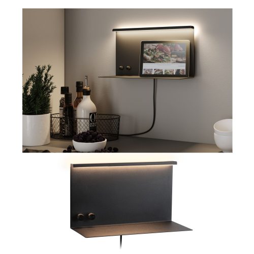 Paulmann, Paulmann 96773 Jarina LED-Wandleuchte LED LED 4.5 W Schwarz (matt)