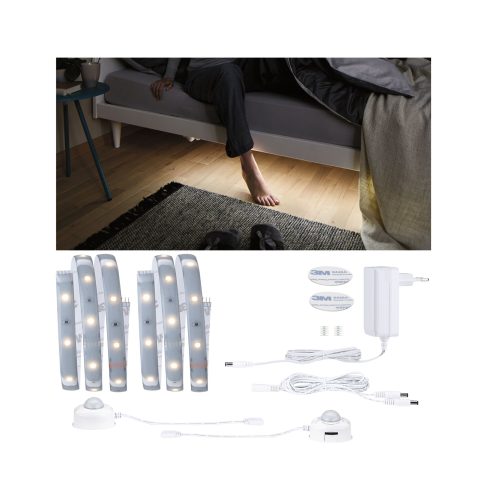 Paulmann, Paulmann Comfort Set Bett 2x1m 78894 LED-Streifen-Basisset mit Stecker 24 V 2 m Warmweiß 1 Set