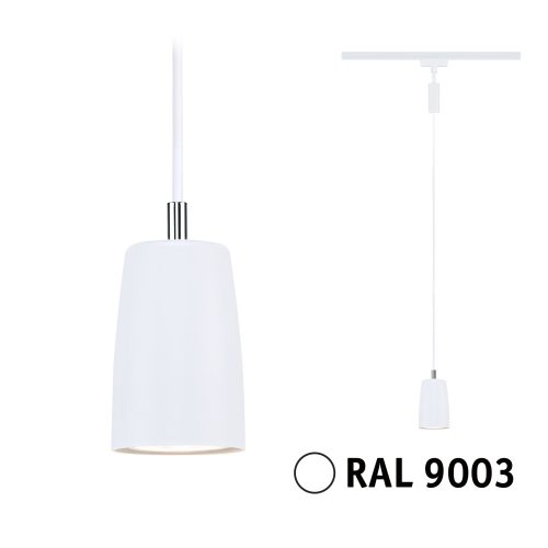 Paulmann, Paulmann Cover Hochvolt-Schienensystem-Leuchte URail GU10 10 W Signal-Weiß