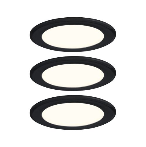 Paulmann, Paulmann LED-Schrankleuchte LED LED fest eingebaut 2.5 W Warmweiß Schwarz (matt)