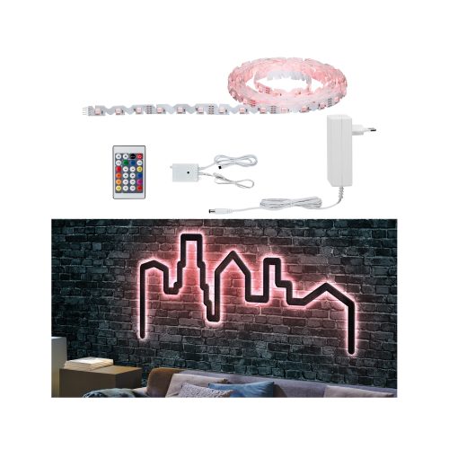 Paulmann, Paulmann 789.66 78966 LED-Streifen-Basisset mit Stecker 12 V 5 m RGB 1 St.