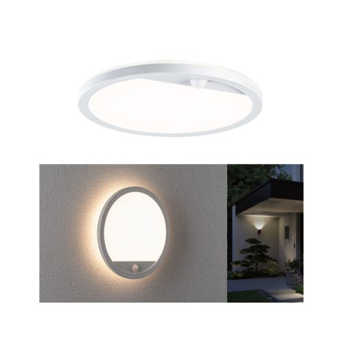 Paulmann, Paulmann Lamina PIR 94662 LED-Außenwandleuchte mit Bewegungsmelder LED LED 15 W Weiß