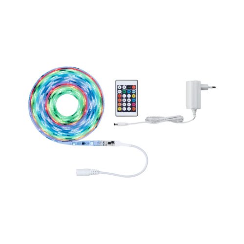 Paulmann, Paulmann FN SimpLED Strip RGB 70513 LED-Streifen-Komplettset mit Stecker 12 V 5 m RGB 1 St.
