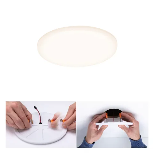 Paulmann, Paulmann 92388 EB Panel Veluna VariFit LED-Einbauleuchte LED 10 W Satin