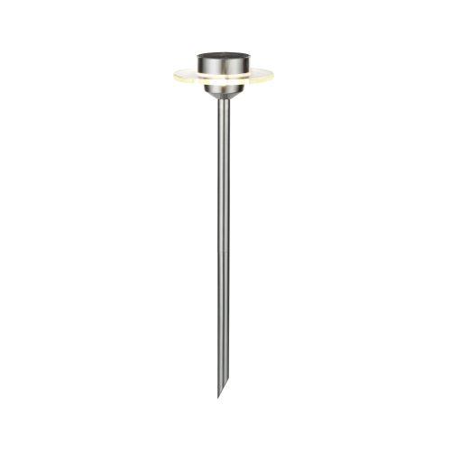Paulmann, Paulmann 93764 Ufo Solar-Gartenleuchte 0.2 W Warmweiß Edelstahl, Klar