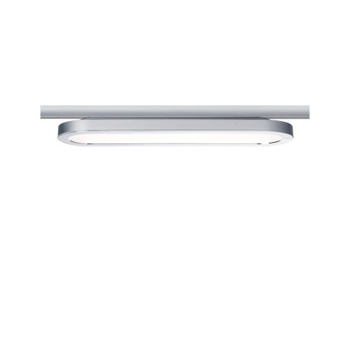 Paulmann, Paulmann Panel Loop Hochvolt-Schienensystem-Leuchte URail LED fest eingebaut 7 W LED Chrom (matt), Chrom