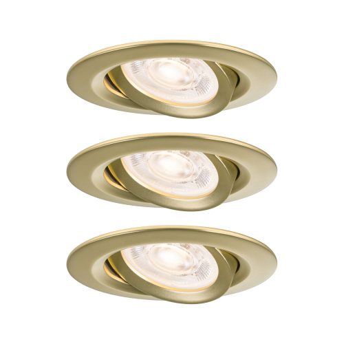 Paulmann, Paulmann 92419 Nova LED-Einbauleuchte GU10 4.9 W Gold (matt)