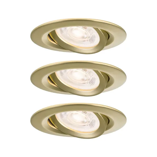 Paulmann, Paulmann 92419 Nova LED-Einbauleuchte GU10 4.9 W Gold (matt)