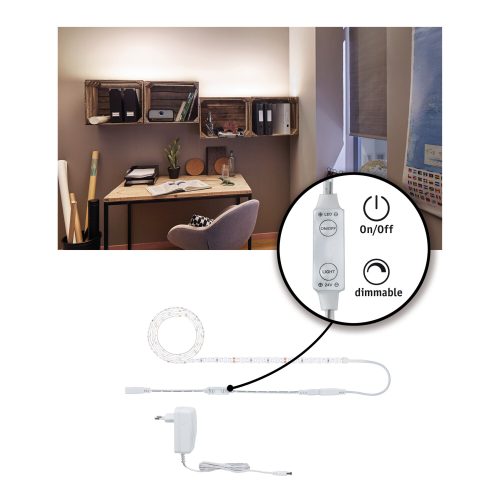 Paulmann, Paulmann SimpLED 78958 LED-Streifen-Komplettset mit Stecker 24 V 1.5 m Neutralweiß 1 St.