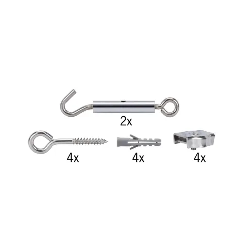 Paulmann, Paulmann 17803 Niedervolt-Seilsystem-Komponente Spann-Montageset Chrom