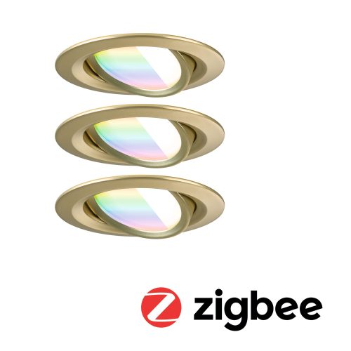 Paulmann, Paulmann 92436 LED-Deckenleuchte, LED-Einbauleuchte LED-Modul LED 6 W Gold (matt)