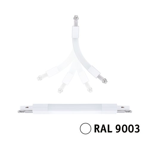 Paulmann, Paulmann 95650 Hochvolt-Schienensystem-Komponente Flexverbinder Signal-Weiß