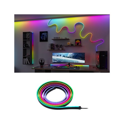 Paulmann, Paulmann Entertain 79556 LED-Lichtbandleuchte LED 5 W RGB Schwarz