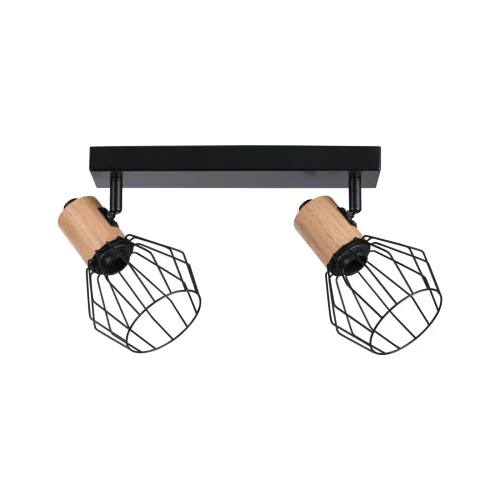 Paulmann, Paulmann Lanka 66767 Wandstrahler E14 Schwarz, Holz (hell)