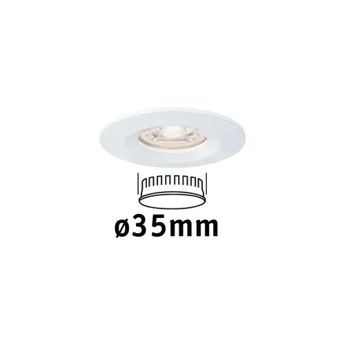 Paulmann, Paulmann 94298 EBL Nova mini Coin LED-Einbauleuchte LED LED 4 W Weiß