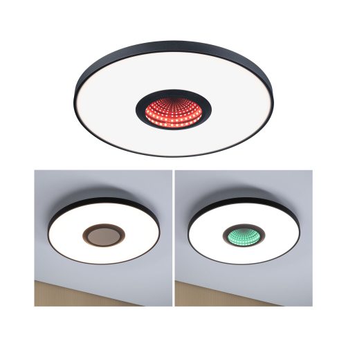 Paulmann, Paulmann 71038 Spaceglow LED-Deckenleuchte LED 21 W Schwarz (matt)