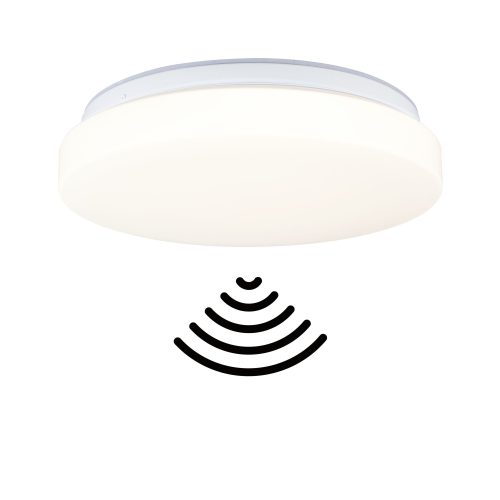 Paulmann, Paulmann 75409 Luiana Dämmerungsgesteuerter Bewegungsmelder (HF) Deckenleuchte LED LED fest eingebaut 16.5 W Weiß